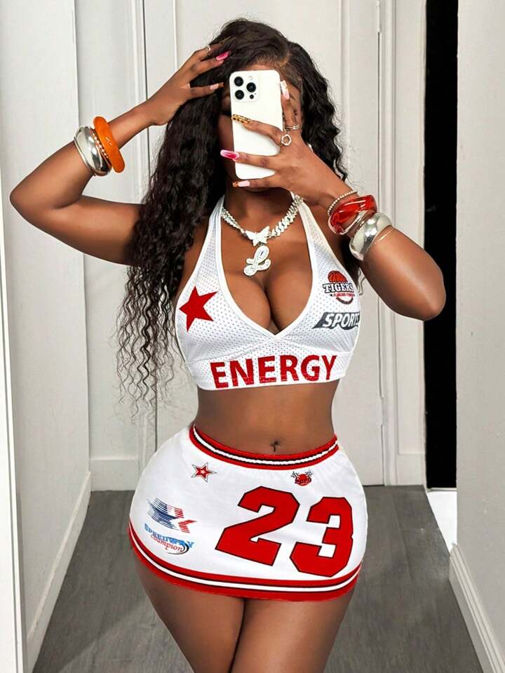 Casual Halter Neck Crop Top