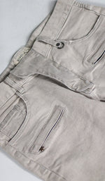 Load image into Gallery viewer, Gray Biker Jeans
