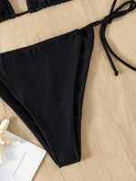 Load image into Gallery viewer, Triangle Thong Bikini Swimsuit
