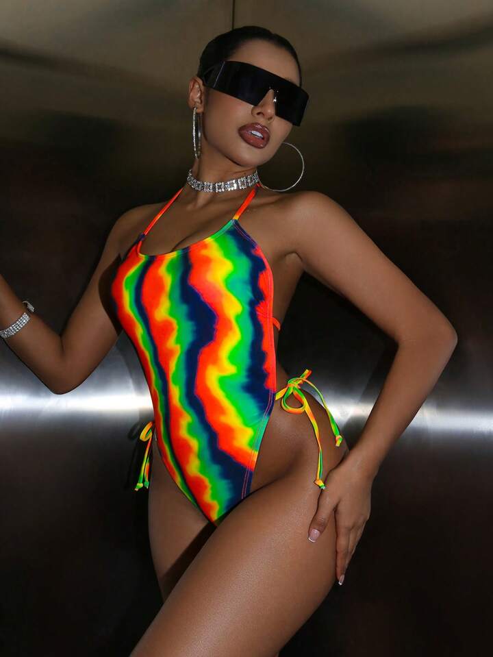 Halter One-Piece Swimsuit
