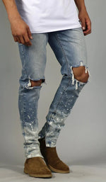 Load image into Gallery viewer, Flame Nate Zipper Jeans
