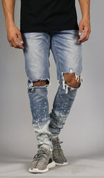 Load image into Gallery viewer, Flame Nate Zipper Jeans
