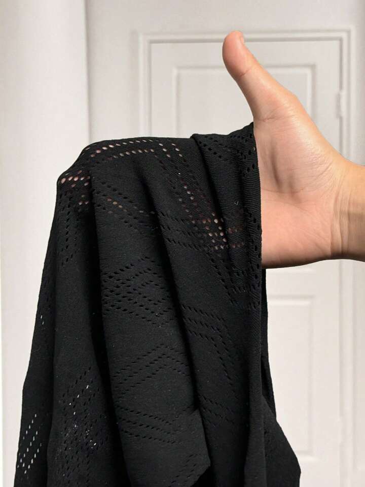 Backless Sleeveless Hollow Out Net Jumpsuit