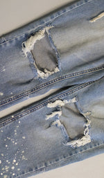 Load image into Gallery viewer, Flame Nate Zipper Jeans
