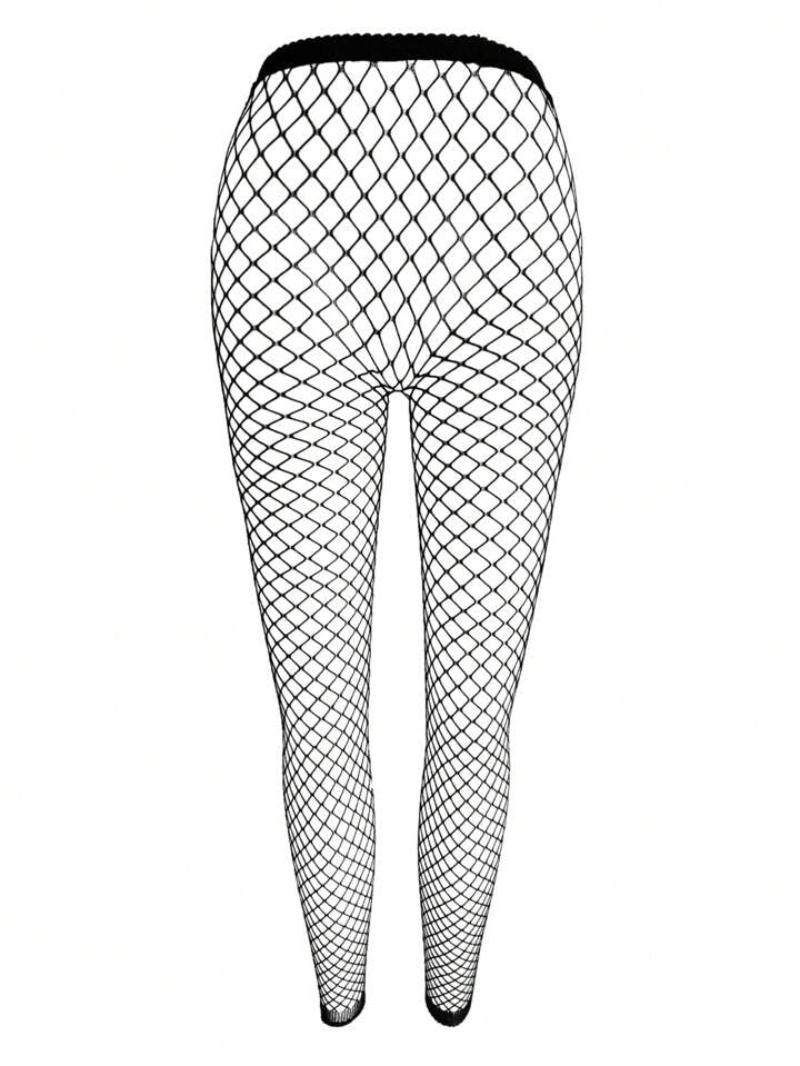 Mesh Hollow Out Fishnet Cover-Up Pants Fishnet Tights