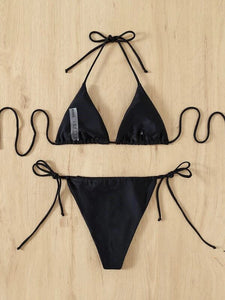 Triangle Thong Bikini Swimsuit