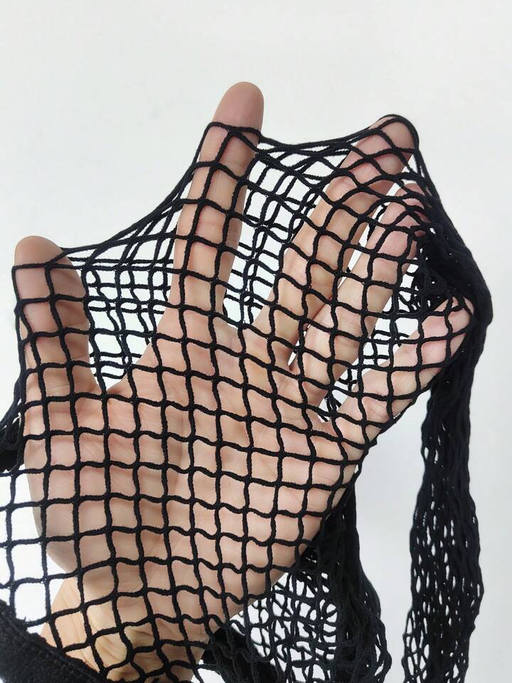 Mesh Hollow Out Fishnet Cover-Up Pants Fishnet Tights