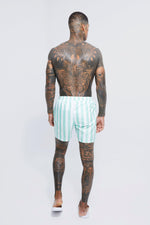 Load image into Gallery viewer, Mid Length Striped 2 Pack Swim Trunks
