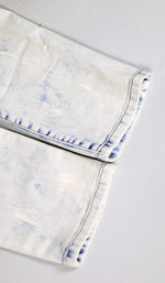 Load image into Gallery viewer, Bleach Blue Biker Jeans
