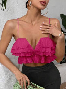 Ruffle Trim Cami Top