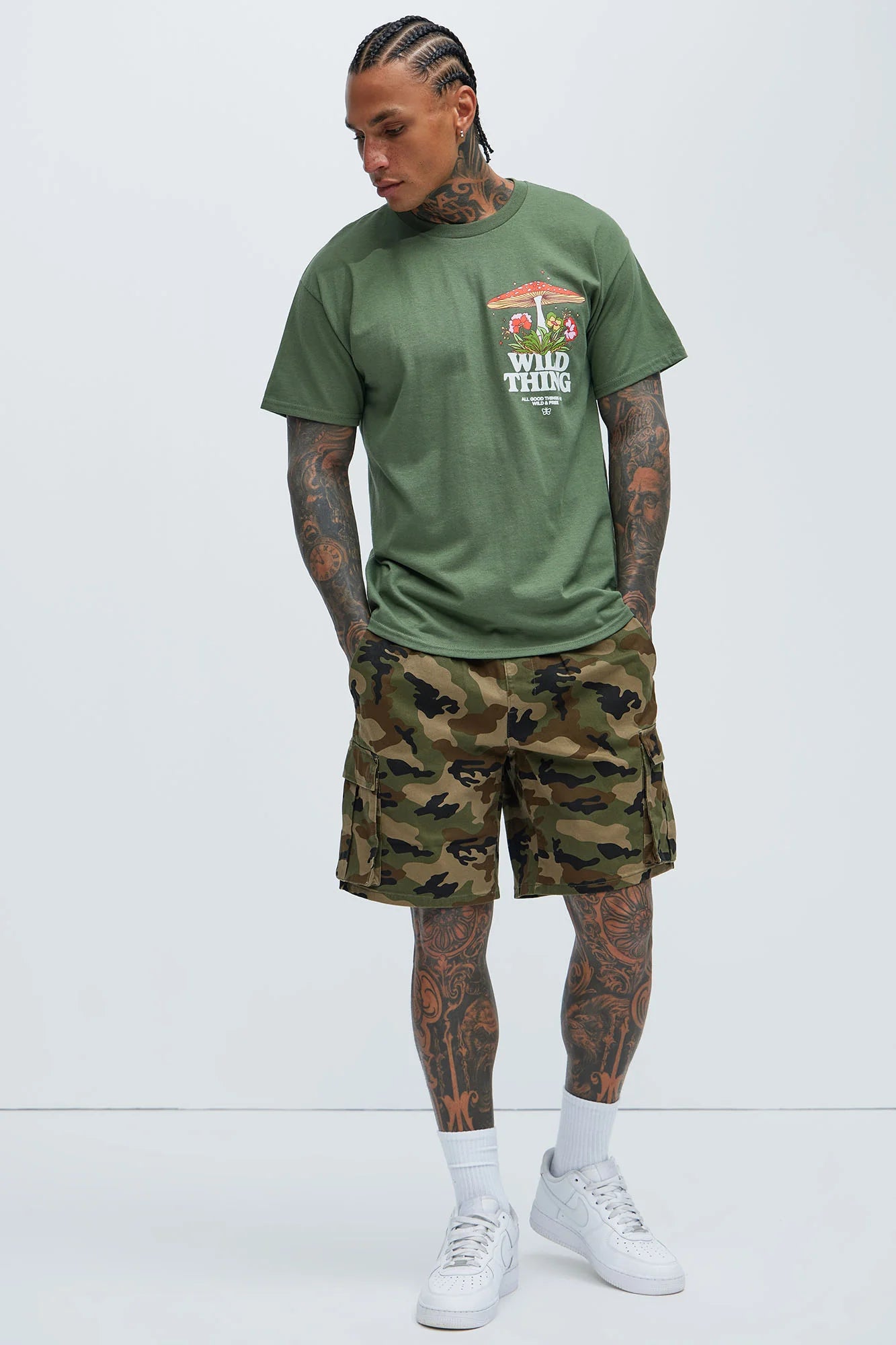 Twill Volley Cargo Shorts