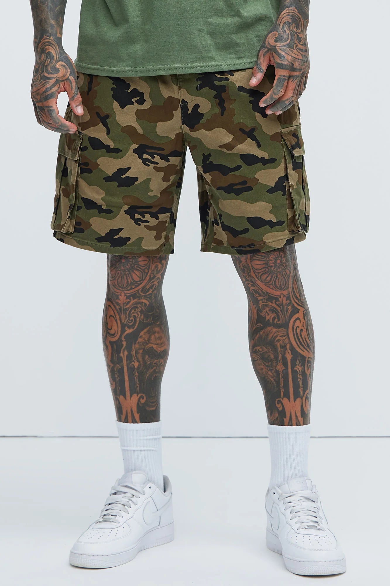 Twill Volley Cargo Shorts