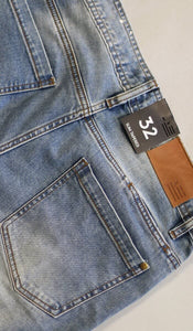 Flame Blue Zipper Jeans