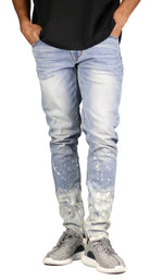 Load image into Gallery viewer, Flame Blue Zipper Jeans
