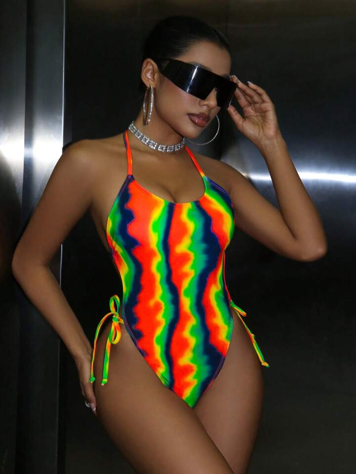 Halter One-Piece Swimsuit