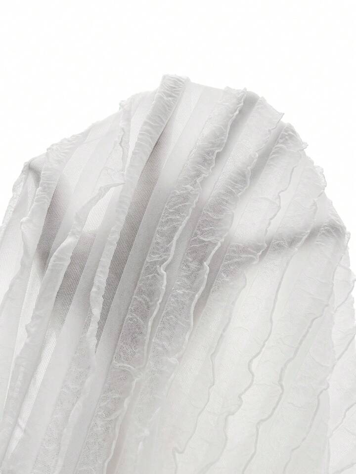 Halter Neck Hollow Out Backless Crop Top & Skirt Set