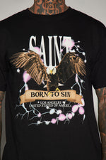 Load image into Gallery viewer, Saint Born To Sin Short Sleeve Tee
