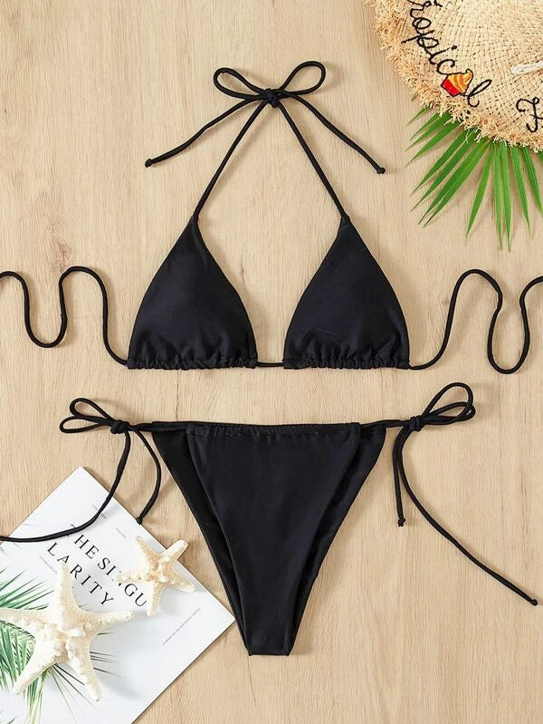 Triangle Thong Bikini Swimsuit