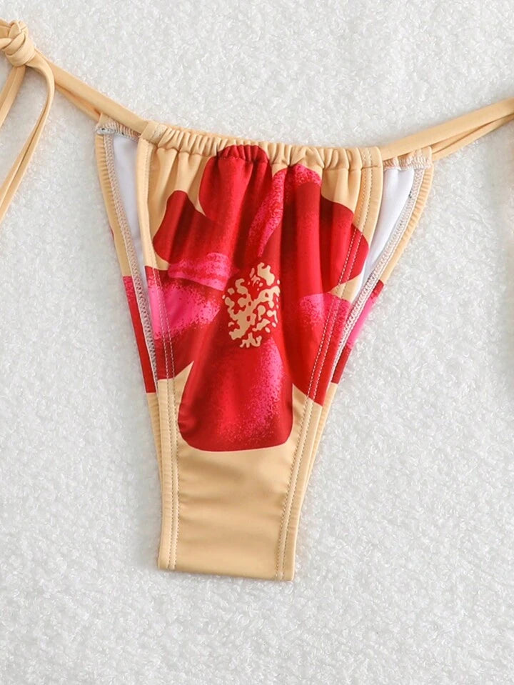 Floral Printed Two-Piece Bikini Set