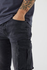 Load image into Gallery viewer, Skinny Stretch Cargo Jean
