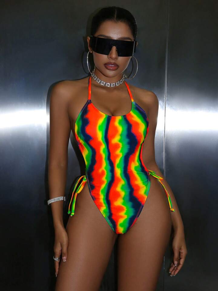Halter One-Piece Swimsuit