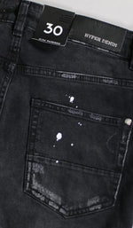 Load image into Gallery viewer, Black Patch Jeans
