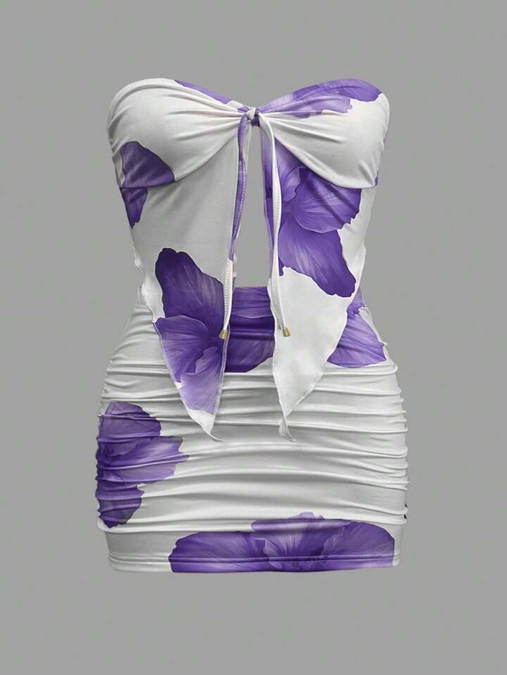 Spaghetti Strap Tank Top And Mini Skirt